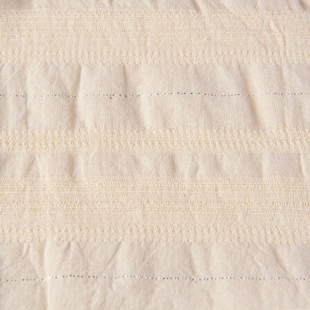 Soft Raye Çift Kişilik Nevresim Takımı - Krem