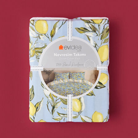 Soft Fresco Tek Kişilik Nevresim Takımı - Mavi