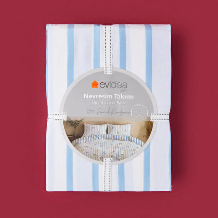 Soft Marina Çift Kişilik Nevresim Takımı - Beyaz