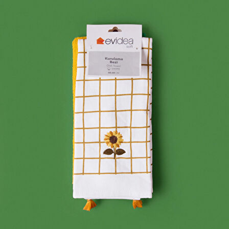 Soft Ayçiçeği 2'li Mutfak Havlusu - Renkli - 40x60 cm