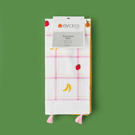 Soft Meyve 2'li Mutfak Havlusu - Renkli - 40x60 cm