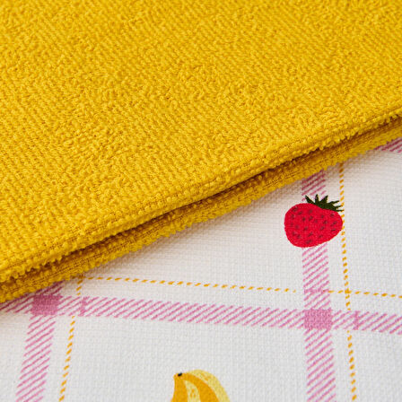 Soft Meyve 2'li Mutfak Havlusu - Renkli - 40x60 cm