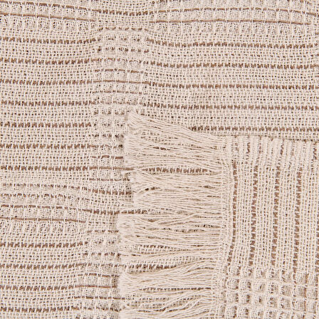 Soft Nou Koltuk Şalı - Ekru / Bej - 170x220 cm