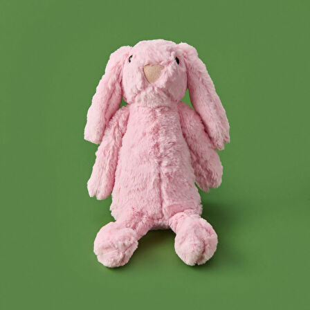 Soft Rabbit Figürlü Yastık - Pembe - 16x35 cm