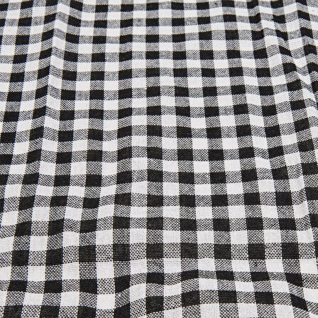 Soft Ekoseli Piknik Örtüsü - Siyah - 165x165 cm