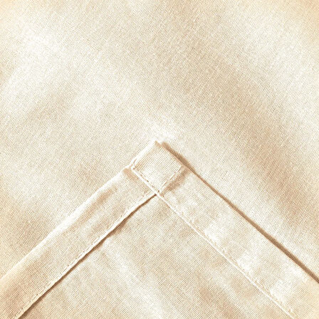 Soft Basic Tek Kişilik Düz Kenar Çarşaf - Ekru - 160x240 cm