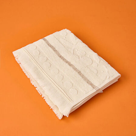 Soft Zeleno Yüz Havlusu - Krem - 50x70 cm