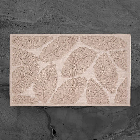 Soft Big Barg 2'li Banyo Paspası - Bej - 60x100 cm + 50x60 cm