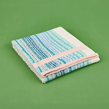 Soft Bordürlü İpliği Boyalı Yüz Havlusu - Asorti - 50x90 cm