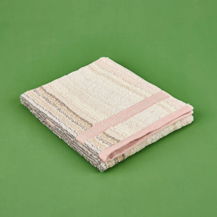 Soft Bordürlü İpliği Boyalı Yüz Havlusu - Asorti - 50x90 cm