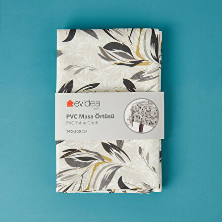 Soft Ethereal Pvc Masa Örtüsü - Taş - 140x200 cm