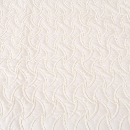 Store Adriel Çift Kişilik 3 Parça Yatak Örtüsü Seti - Krem