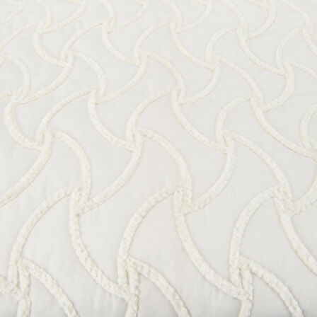 Store Adriel Çift Kişilik 3 Parça Yatak Örtüsü Seti - Krem