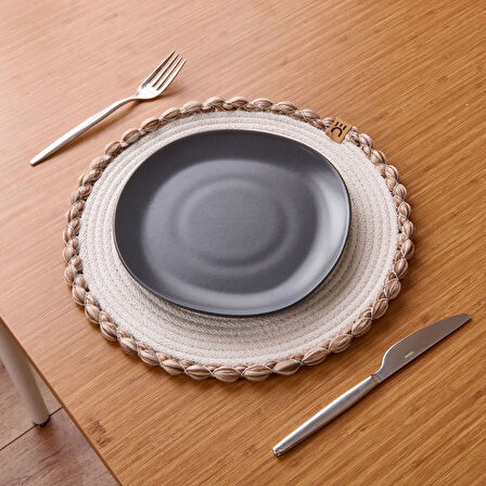 Soft Laetus Amerikan Servis - Ekru - 33x33 cm