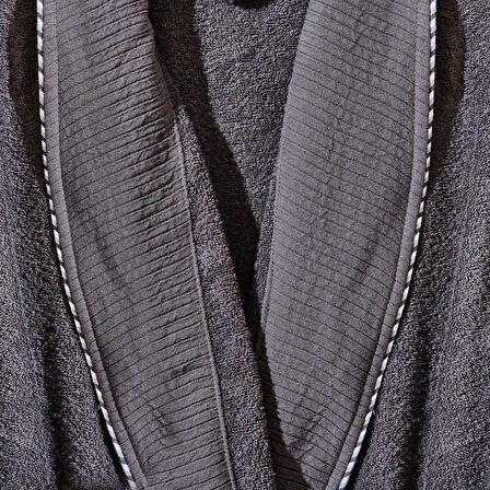 Soft Gent Erkek Bornoz - Antrasit - L / XL