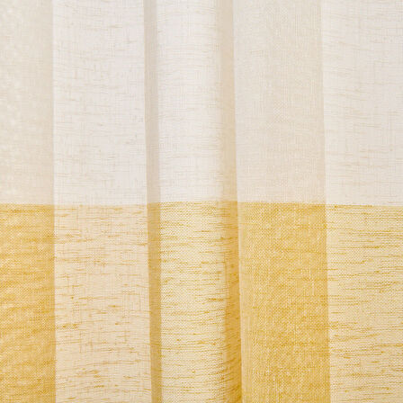 Soft Sarı Yoğunluklu Fon Perde - Renkli / Sarı - 140x270 cm
