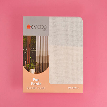 Soft Sarı Yoğunluklu Fon Perde - Renkli / Sarı - 140x270 cm