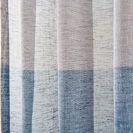 Soft Mavi Yoğunluklu Fon Perde - Renkli / Mavi - 140x270 cm