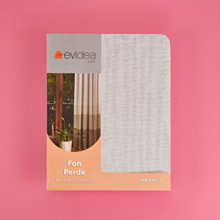 Soft Mavi Yoğunluklu Fon Perde - Renkli / Mavi - 140x270 cm