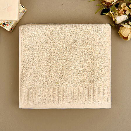 Soft Patte Yüz Havlusu - Krem - 50x90 cm