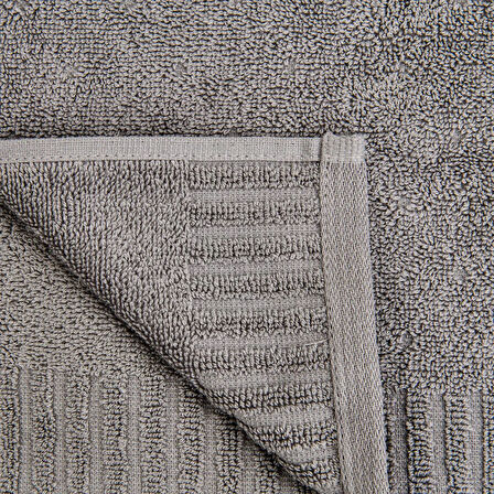 Soft Patte Ayak Havlusu - Gri - 50x70 cm