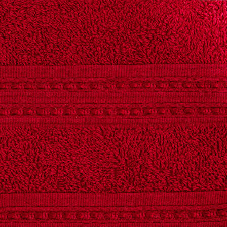 Soft Lapa Yüz Havlusu - Bordo - 50x90 cm