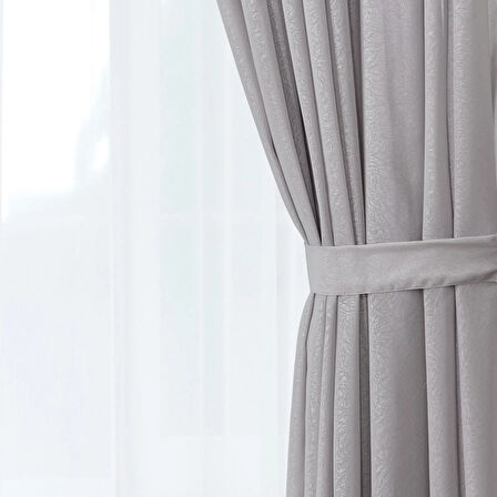 Soft Mori Fon Perde - Taş - 300x270 cm