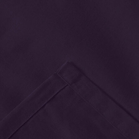 Soft Çift Kişilik Düz Kenar Çarşaf - Mor - 260x270 cm