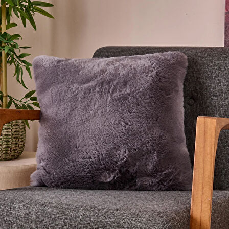 Soft Post Kırlent - Antrasit - 45x45 cm