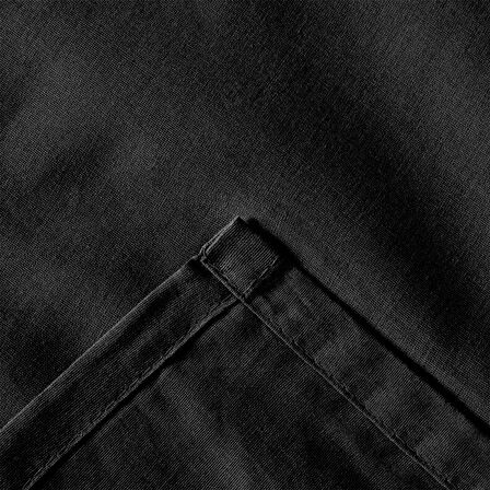 Soft Çift Kişilik Düz Kenar Çarşaf - Siyah - 260x270 cm