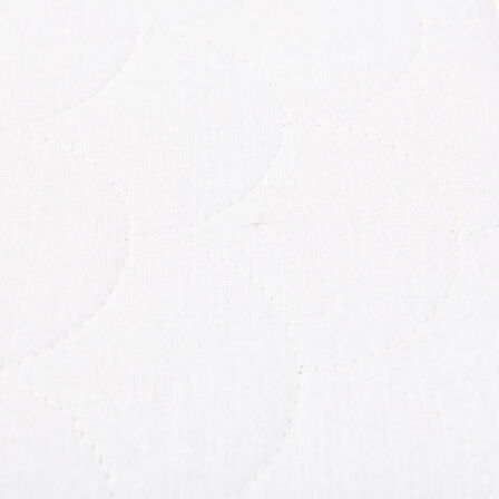 Soft Dalga Kapitoneli Yastık Alezi - Beyaz - 50x70 cm