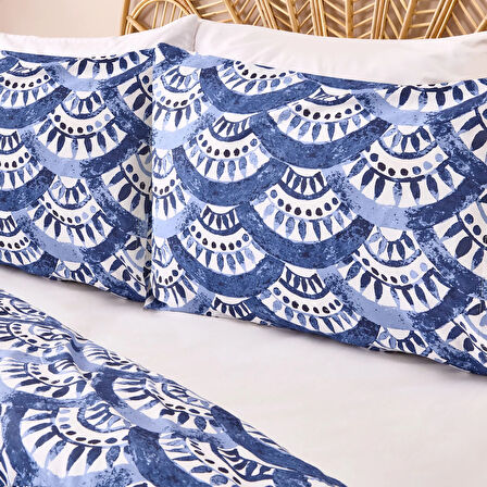 Soft Sole Çift Kişilik Nevresim Takımı - Mavi