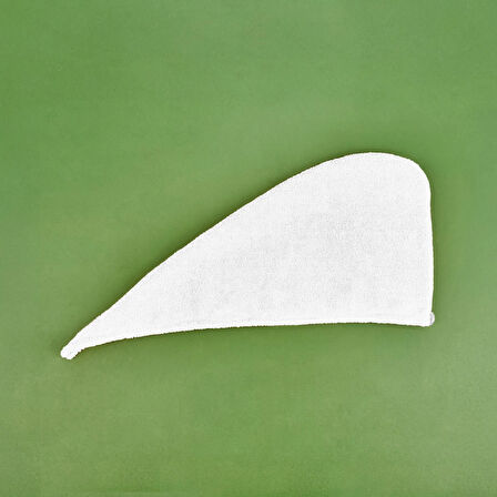 Mikrofiber Saç Havlusu - Beyaz - 57x27 cm