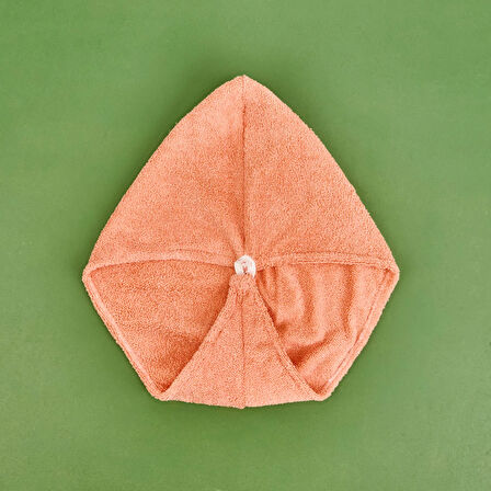 Mikrofiber Saç Havlusu - Somon - 57x27 cm