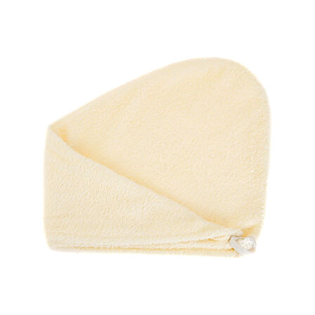 Mikrofiber Saç Havlusu - Ekru - 57x27 cm