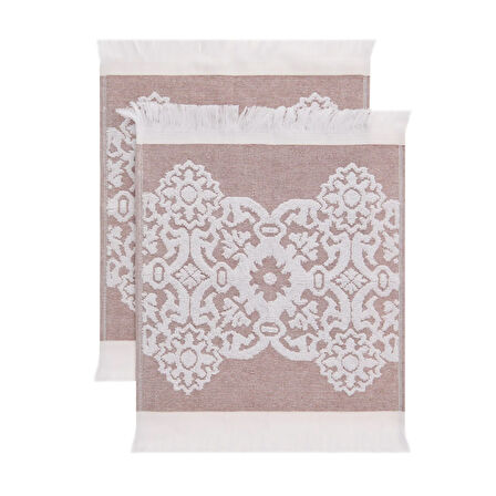 Soft Cant 2'li Havlu Seti - Kahverengi - 30x30 cm