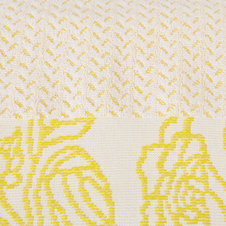 Soft Noble Yüz Havlusu - Sarı - 50x90 cm