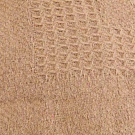 Yün Waffle Çift Kişilik Yatak Örtüsü - Bej - 200x220 cm