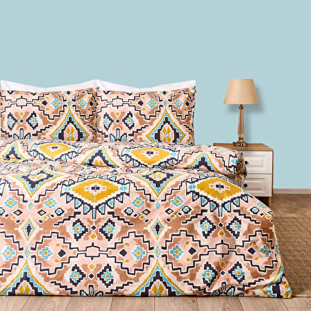 Soft Acus Çift Kişilik Nevresim Takımı - Renkli