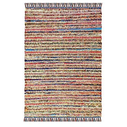 Home D42 Bolero Jüt Örgü Halı - Renkli - 120x180 cm