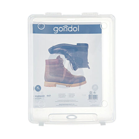 King Queen Bot Kutusu - Şeffaf