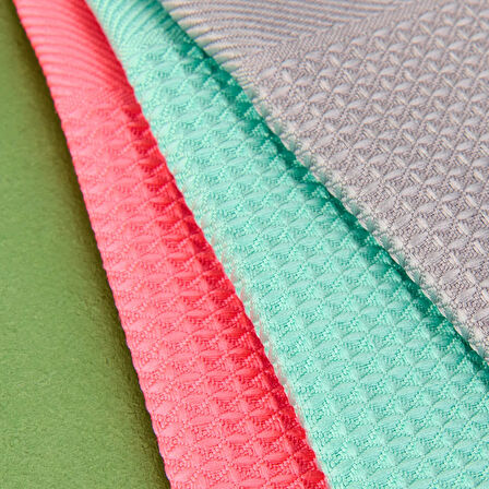 Premium 3'lü Mikrofiber Temizlik Bezi - Renkli