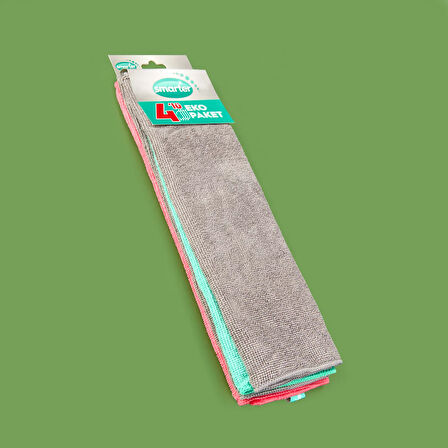 4'lü Mikrofiber Temizlik Bezi - Renkli