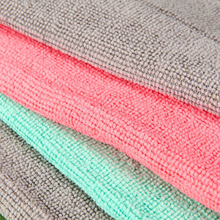 4'lü Mikrofiber Temizlik Bezi - Renkli