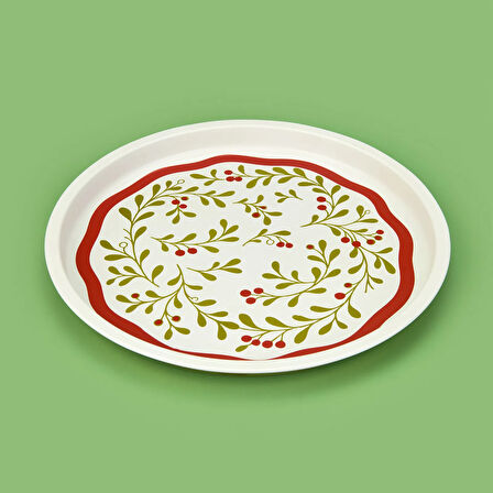 Kokina Metal Tepsi - Bej / Renkli