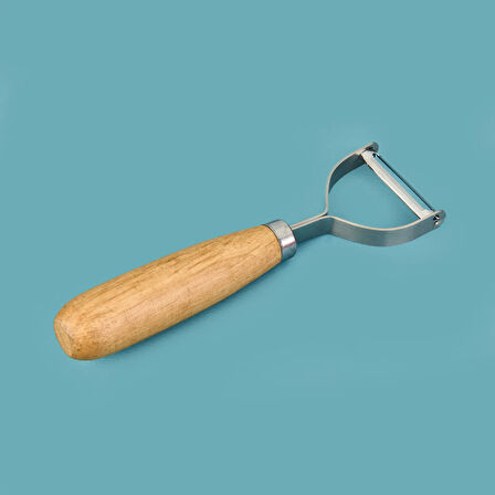 Akasya Kulplu Soyacak - Kahverengi - 15 cm