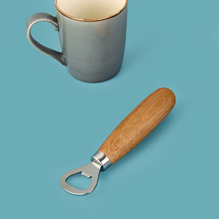 Akasya Kulplu Açacak - Kahverengi - 15 cm