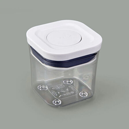 Gg Pop Mini Boy Kare Saklama Kabı - Şeffaf - 200 ml