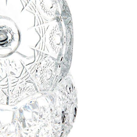 Cam Kapaklı Şekerlik - Şeffaf - 12 cm