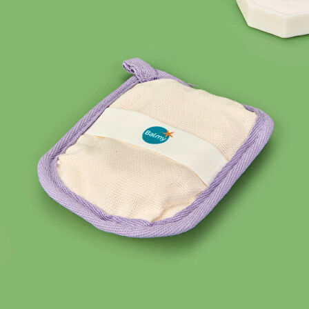 Menekşe Sabun Dolgulu Banyo Kesesi - Bej